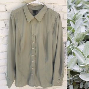 Lane Bryant Sage Buttoned Shirt 2XL 18/20